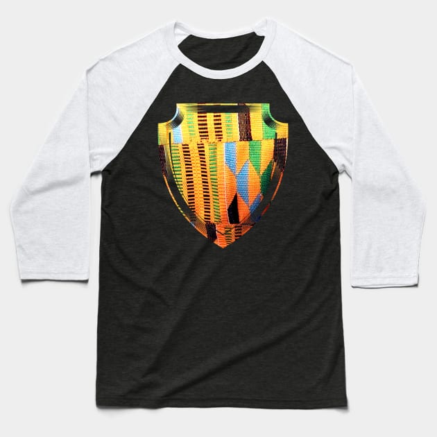 Kente Pattern Baseball T-Shirt by Merchweaver